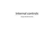 Internal controls