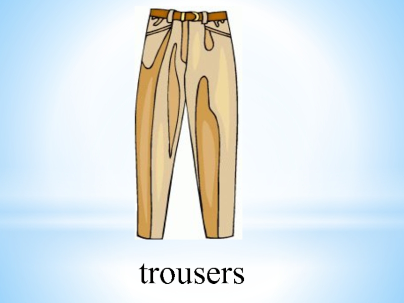 Слово trousers