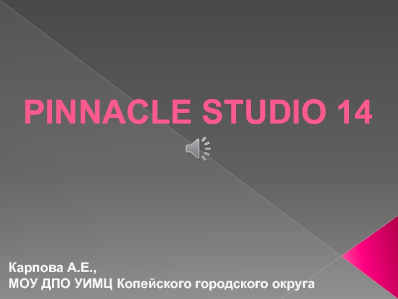 Pinnacle Studio 14