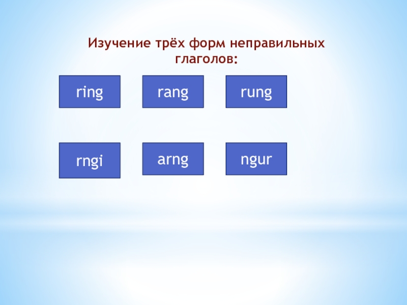 Ring rang rung неправильный глагол. Ring неправильный глагол 3 формы. Неправильная форма глагола Ring. Неправильные глаголы ринг.