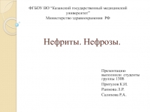 Нефриты. Нефрозы