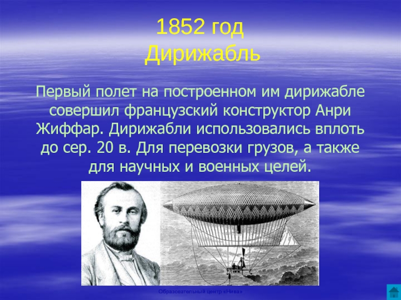 Самый открыты 18. Анри Жиффар дирижабль. Изобретения 19 века дирижабль. Анри Жиффар совершил первый в истории полет на дирижабле.. Открытия 20 века.