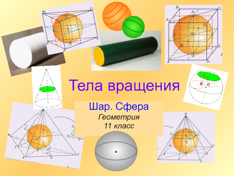 Сфера шар презентация 11 класс атанасян