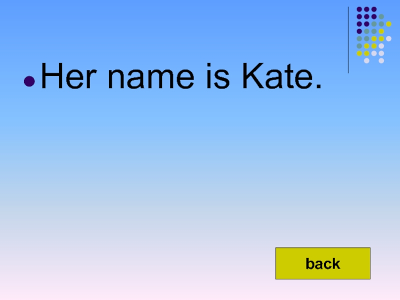 Kate back