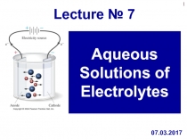 Aqueous Solutions of Electrolytes