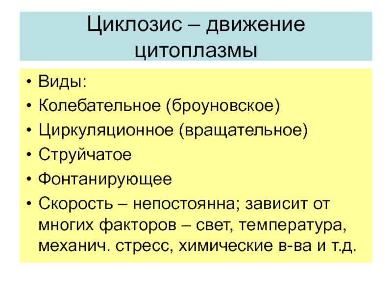 Температура клетки. Броуновское движение цитоплазмы. Колебательное движение цитоплазмы. Влияние температуры на движение цитоплазмы. Влияние внешних факторов на физико химические свойства цитоплазмы.