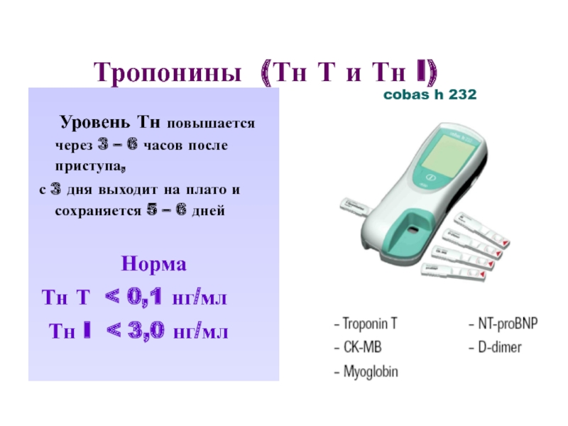 Тропониновый тест норма