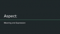 Aspect 