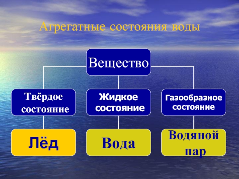 Три агрегатных состояния воды проект