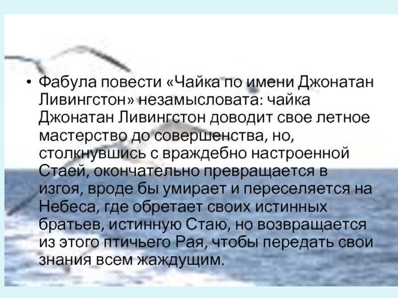 Чайка по имени джонатан краткое. Чайка по имени Джонатан Ливингстон. Чайка по имени Джонатан Ливингстон текст. Чайка Джонатан Ливингстон краткое содержание. Чайка по имени Джонатан Ливингстон сколько страниц.