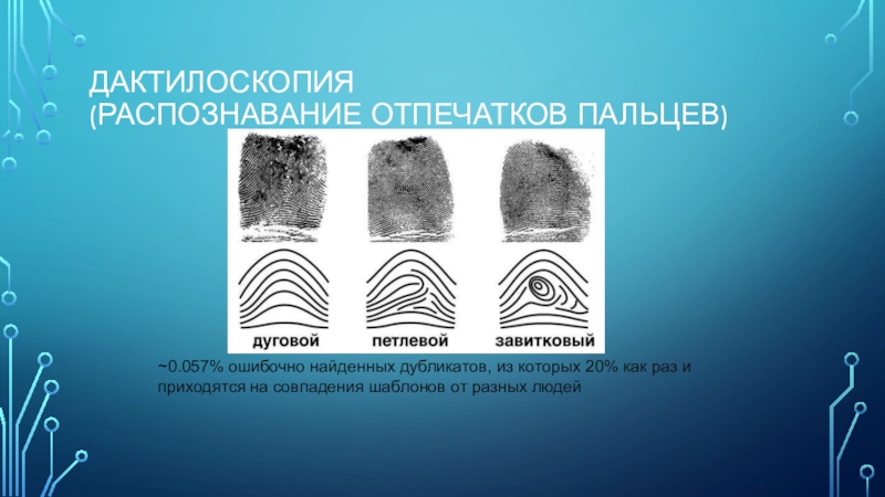 Распознавание отпечатков пальцев. Опознание по отпечаткам пальцев. Система дактилоскопии. Понятие дактилоскопии.