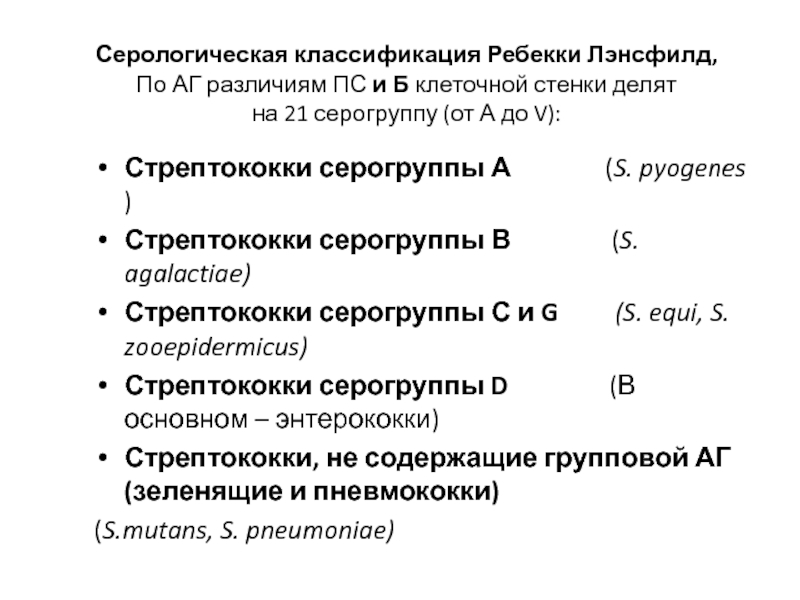 Группы стрептококков. Классификация Лэнсфилда стрептококки. Классификация Ребекки Лэнсфилд. Классификации стрептококков по Ленсфилд. Классификация стрептококков на серогруппы.