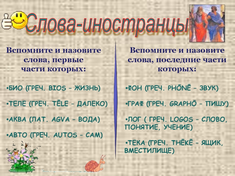 Слова с био. Слова иностранцы. Иностранец текст. «Слова-иностранцы на кухне» примеры.