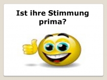 Ist ihre Stimmung prima? 3 класс