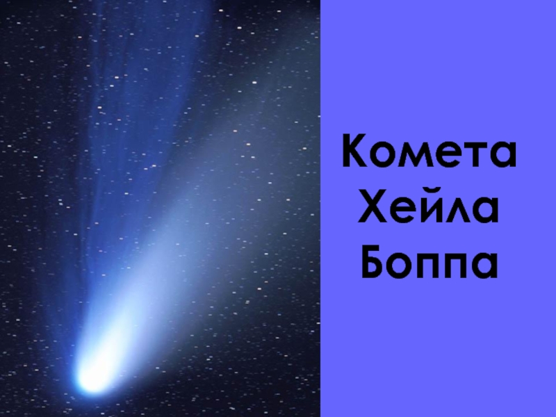 Что в переводе с греческого означает комета. Комета Хейла-Боппа. Размер кометы Хейла Боппа. Комета Хейла Боппа презентация. Комета Боппа-Хейла Хейла Боппа.