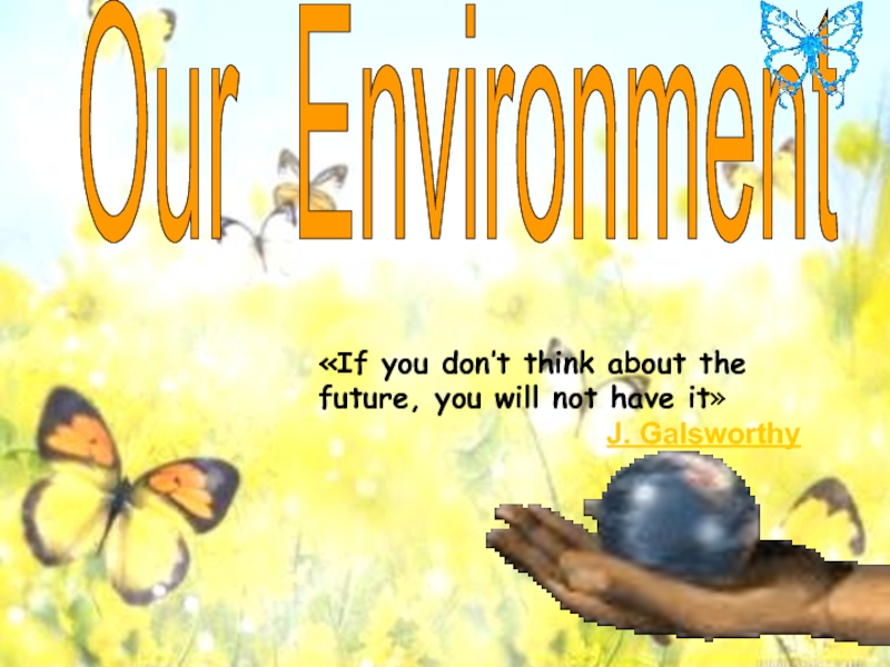 Презентация Our Environment 7 класс