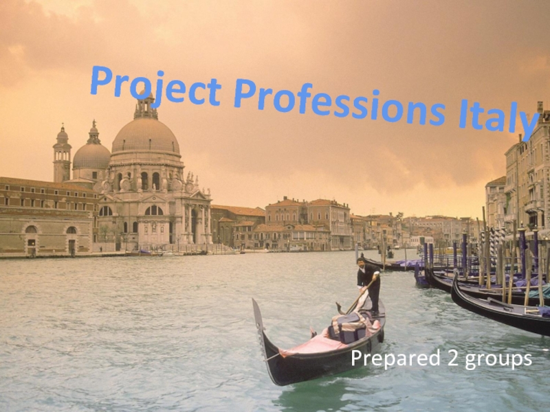Project Professions Italy