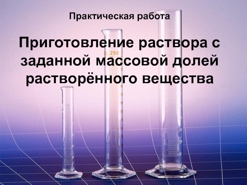 Презентация массовая доля растворенного вещества