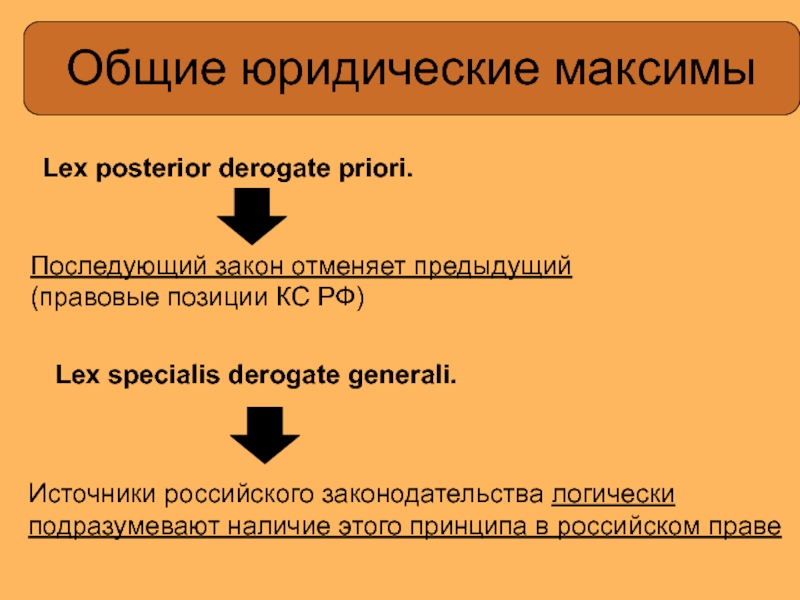 Общие юридические. Правовые максимы. Последующий закон отменяет предыдущий примеры. Lex generalis в римском праве это.