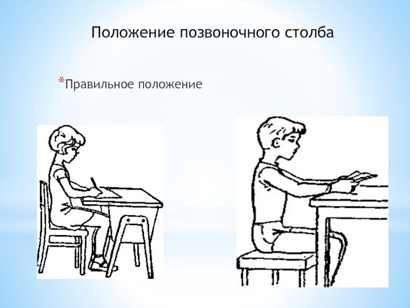 Признаки правильной осанки. Положение позвоночного столба правильное. Правильное положение лицом к миру.