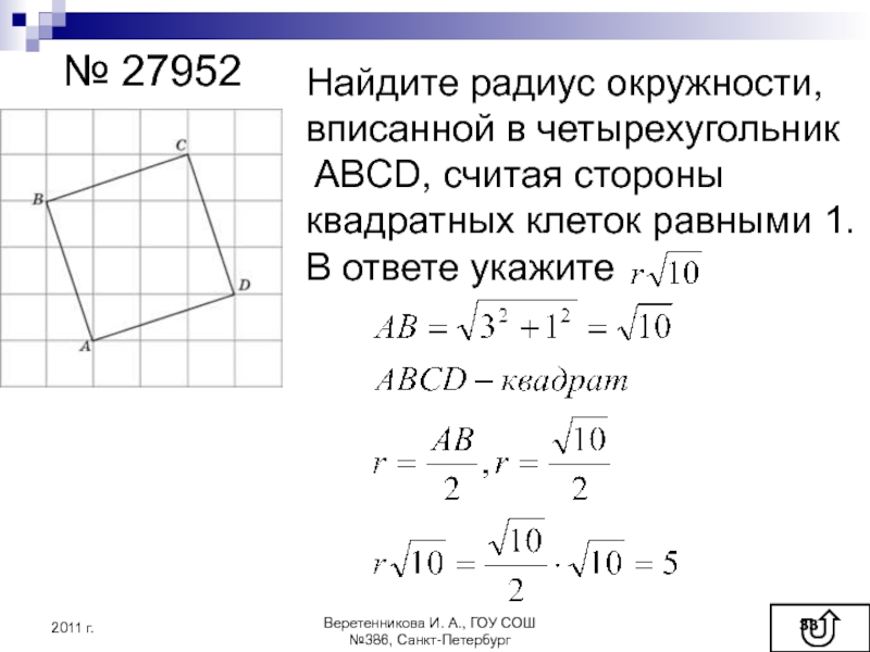 Сторона квадрата равна 4 корень 3. Радиус вписанной окружности в четырехугольник. Радиус вписанного четырехугольника. Решение задач ЕГЭ на вписанный четырехугольник. Как найти радиус вписанной окружности в четырехугольник.