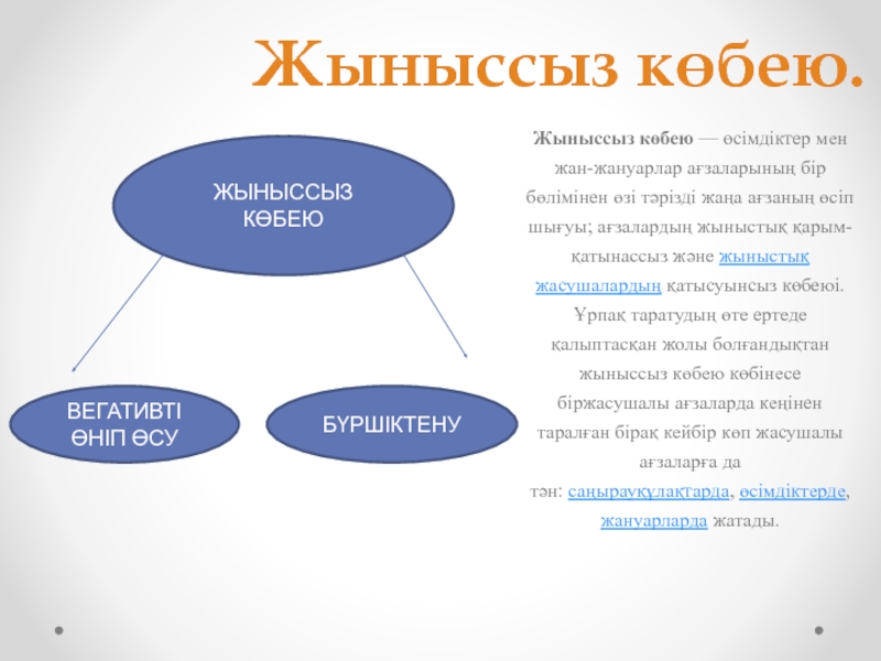 Жануарлардағы онтогенездің тура және жанама типтері презентация