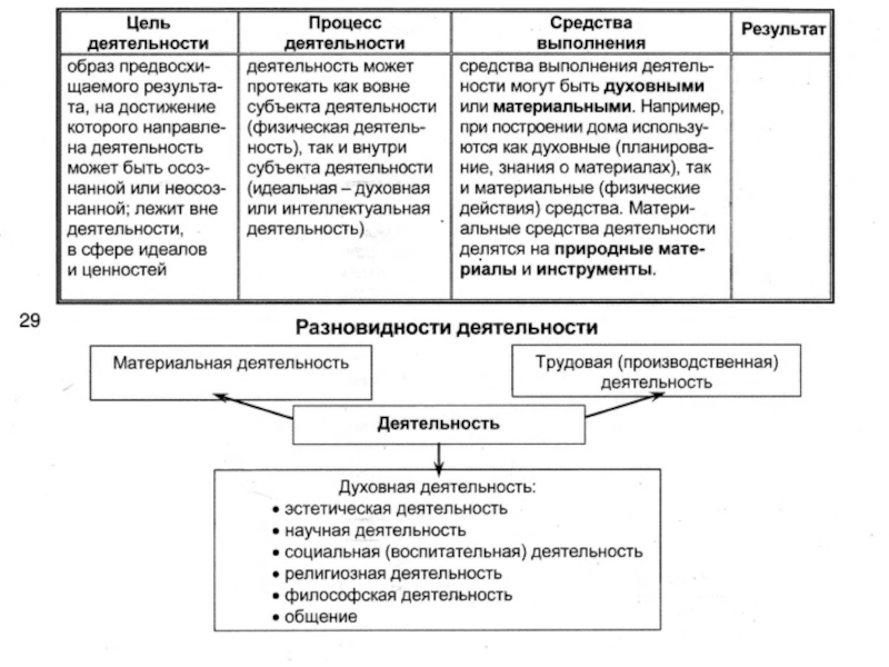 Природное и социальное в человеке план