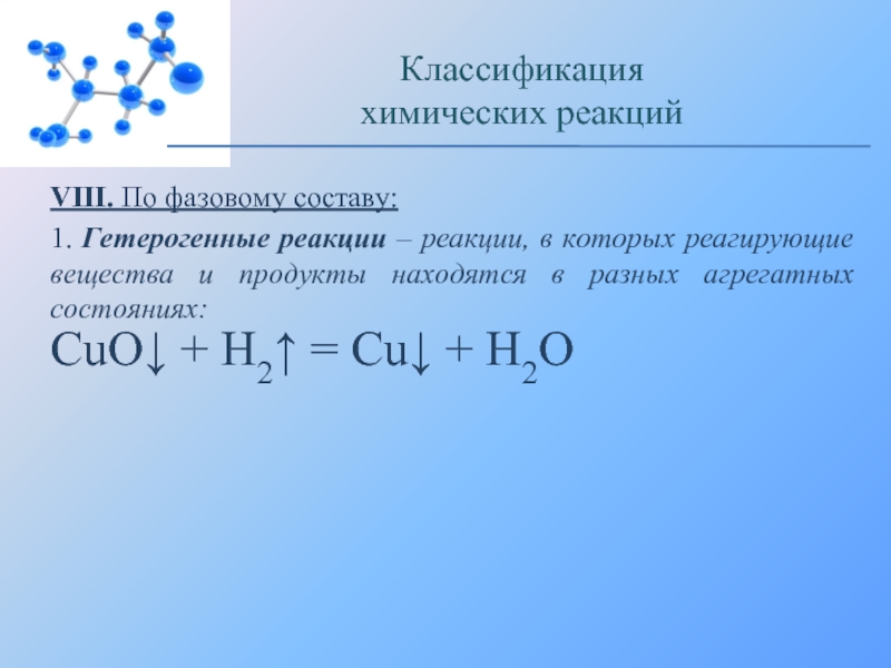 Классификация химических реакций по различным признакам 9 класс презентация