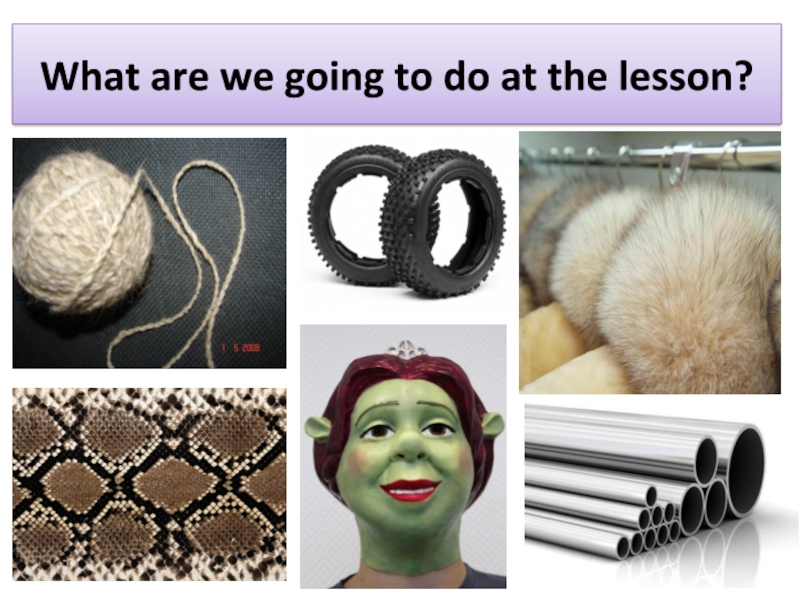 What are we going to do at the lesson?