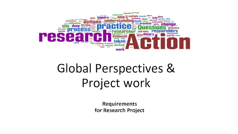 Global Perspectives & Project work