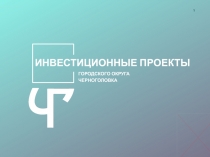 ГОРОДСКОГО ОКРУГА
ЧЕРНОГОЛОВКА
ИНВЕСТИЦИОННЫЕ ПРОЕКТЫ