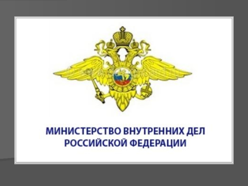 Презентация Министерство внутренних дел РФ