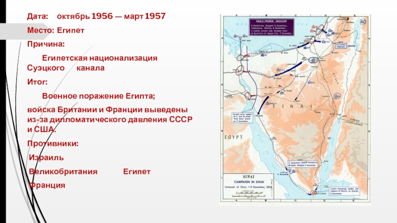 Суэцкий пролив на контурной карте