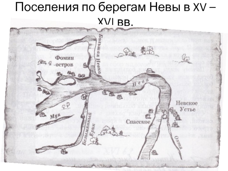 Презентация Поселения по берегам Невы в XV – XVI вв