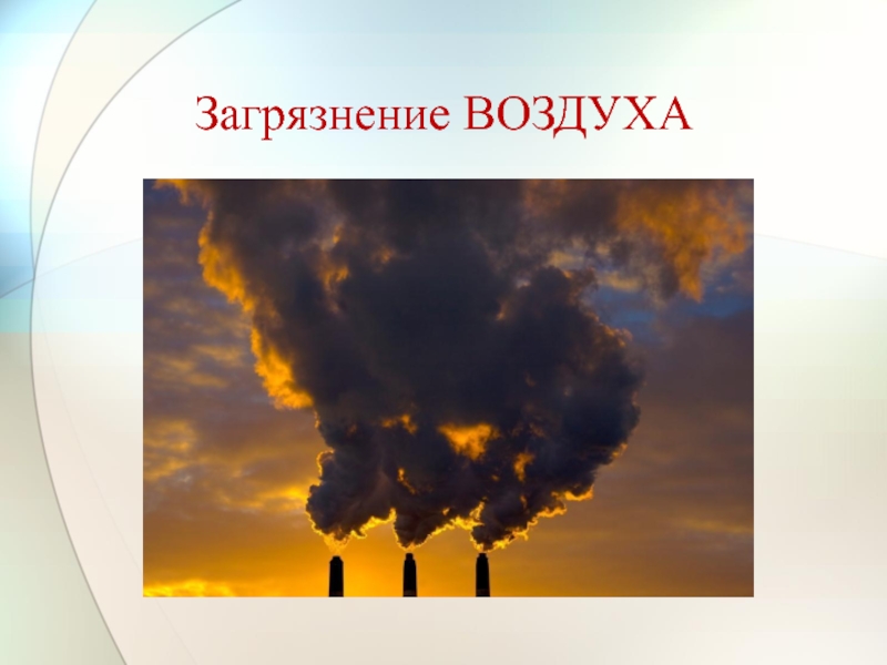 Загрязнение окружающей среды и здоровье человека обж 8 класс проект