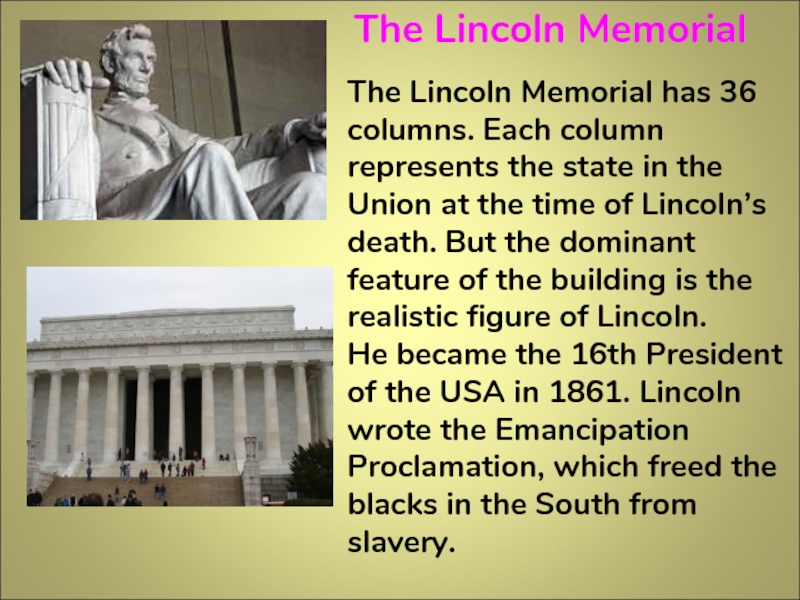 Lincoln memorial презентация