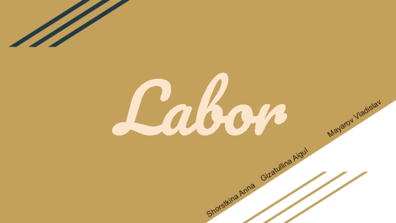 Презентация Labor