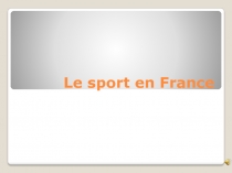 Le sport en France
