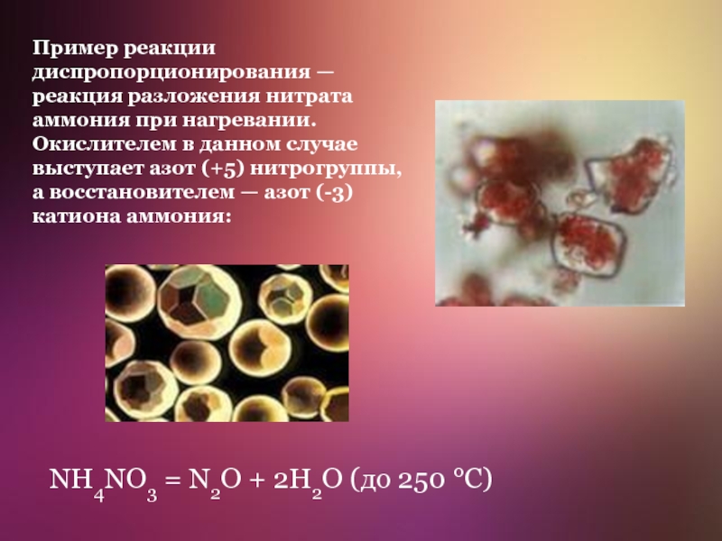 Химические реакции 11 класс