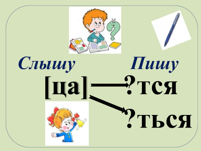 Правописание тся ться 4 класс презентация