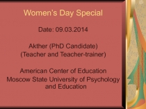 Women’s Day Special