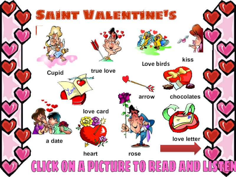 Saint  Valentine's Day
love card
Cupid
kiss
true love
Love birds
a