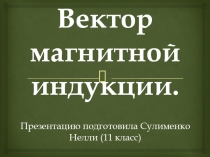 Вектор магнитной индукции 11 класс