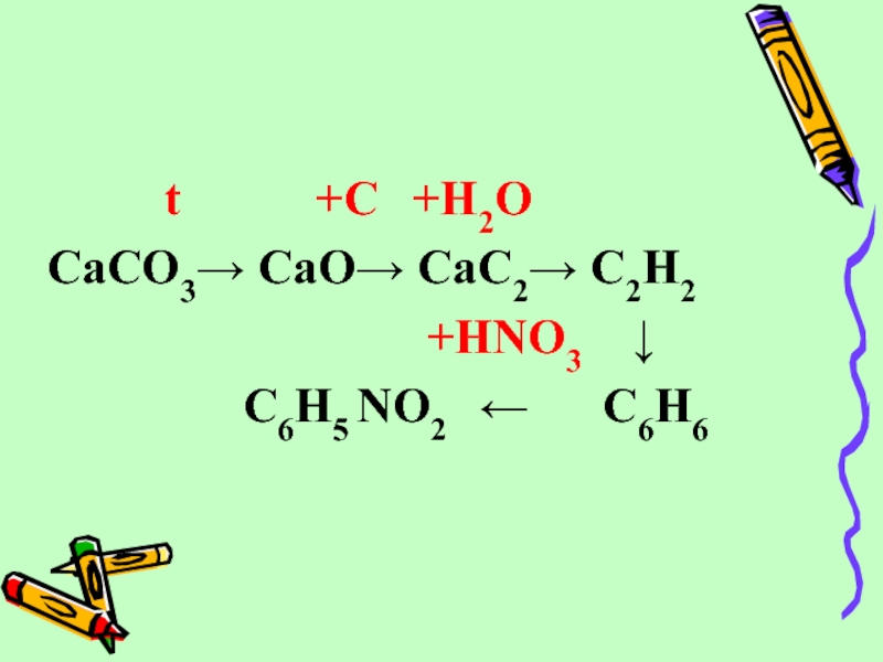 Генетическому ряду соответствует схема превращений cac2 c2h2 h2o