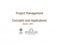 Project Management Concepts and Applications