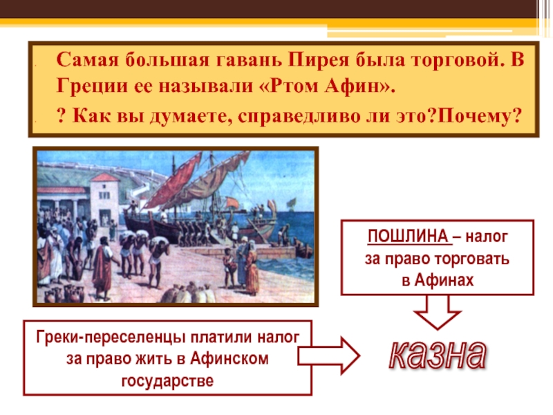 В гаванях афинского порта пирей 5 класс презентация