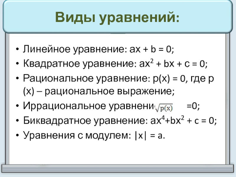 Проект линейные уравнения