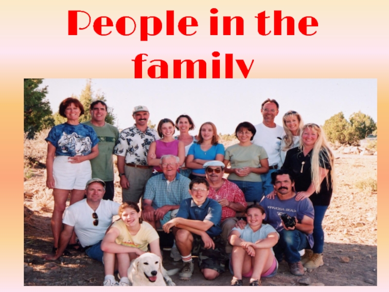 People in the family