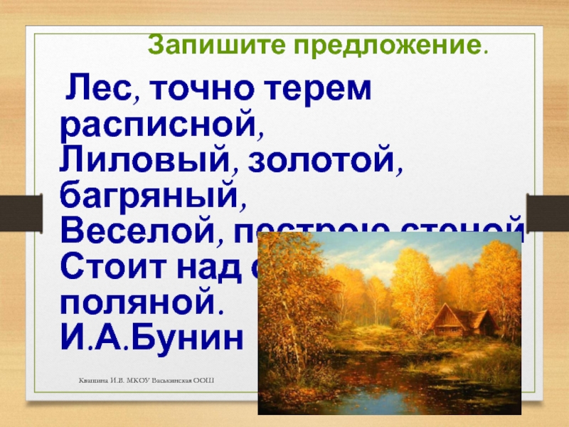 Лес предложения 5