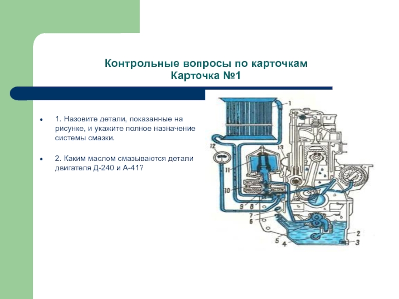 Ремонт системы смазки презентация